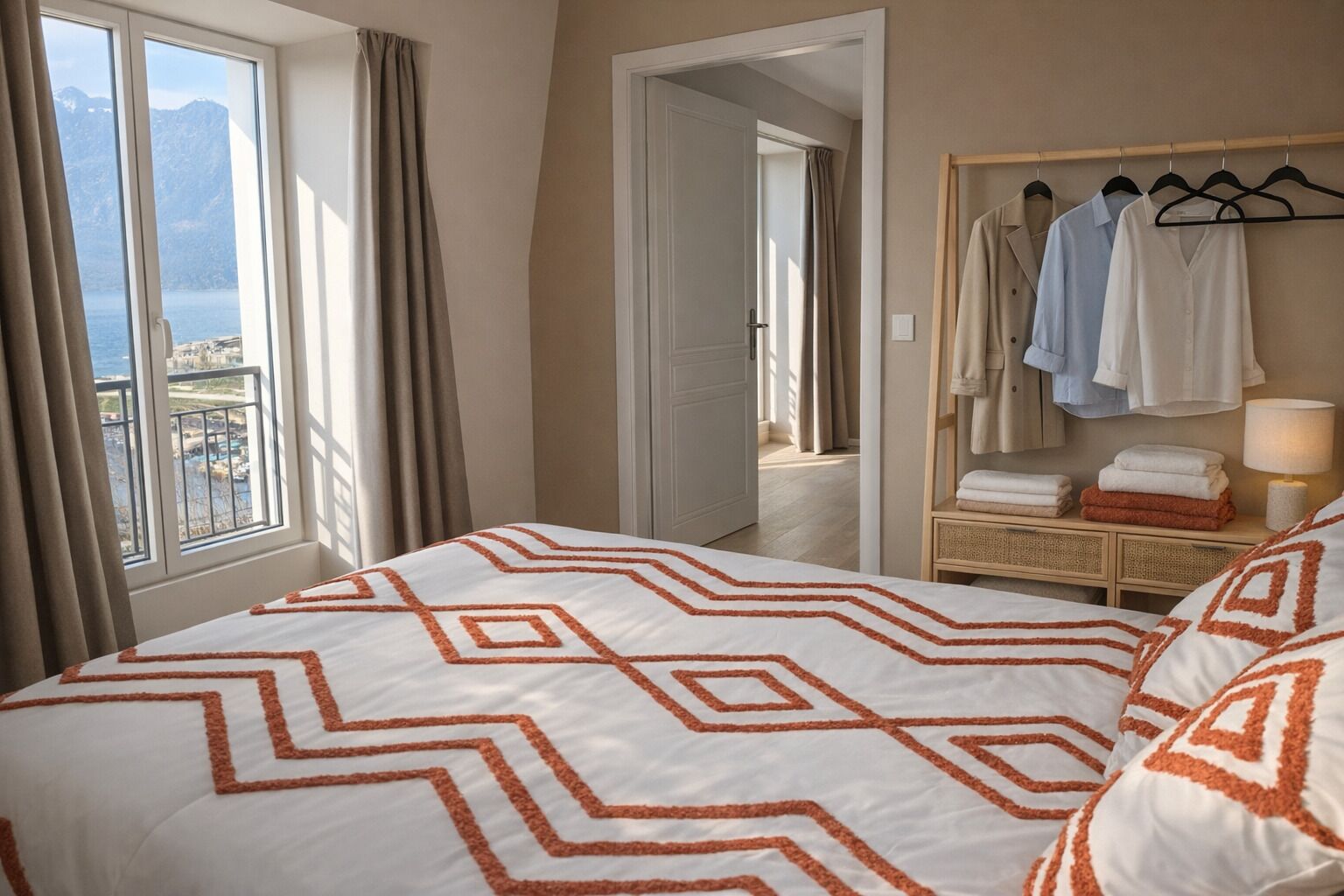 1 chambre, fer et planche à repasser, Wi-Fi gratuit, draps fournis