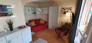 Televisión y chimenea