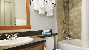Hair dryer, towels