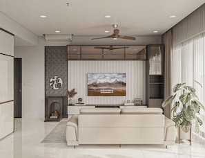 Premier Apartment, 3 Bedrooms, Balcony, City View | Hypo-allergenic bedding, minibar, individually decorated