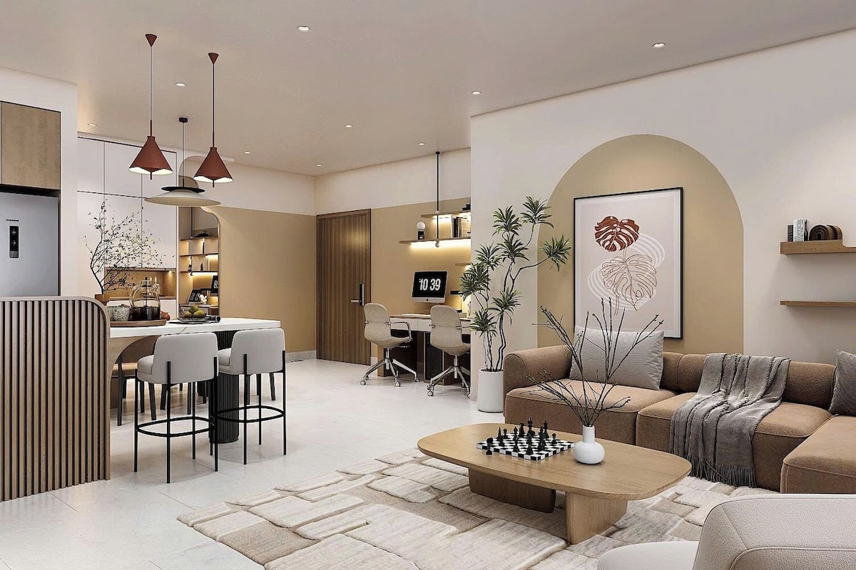 Premier Apartment, 2 Bedrooms, Balcony, City View | Hypo-allergenic bedding, minibar, individually decorated