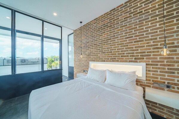 1 habitación, acceso a internet y ropa de cama