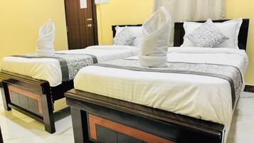 Standard Double or Twin Room, Private Bathroom | Desk, laptop workspace, blackout curtains, iron/ironing board