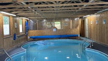 Indoor pool, a heated pool