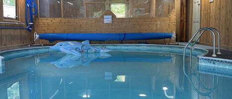 Indoor pool, a heated pool