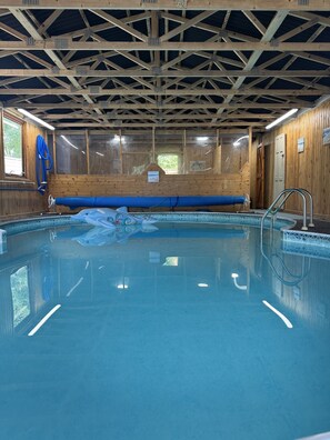 Indoor pool, a heated pool
