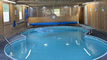 Indoor pool, a heated pool