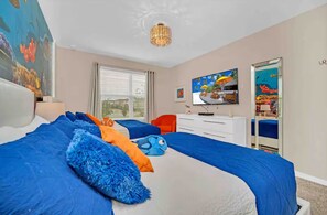 5 bedrooms, iron/ironing board, WiFi, bed sheets - Luxury 5BR Disney Retreat w/ Private Pool & Themed Rooms – Steps to Clubhouse! (Kissimmee)
