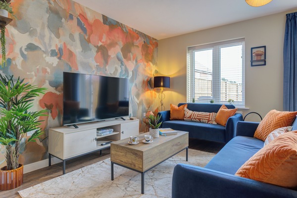 Spacious lounge area.