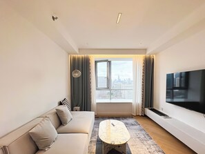 Senior-Apartment, 1 Queen-Bett | Wohnzimmer