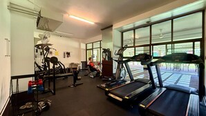 คอนโด, 1 ห้องนอน, พร้อมสิ่งอำนวยความสะดวกสำหรับผู้พิการ, ระเบียง | ฟิตเนส