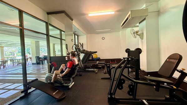 Apartment, 1 Schlafzimmer, barrierefrei, Balkon | Fitnessbereich