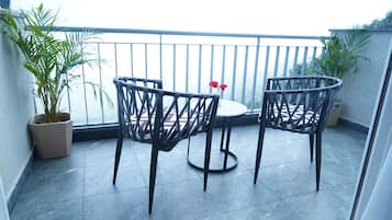 Habitación doble Confort, vista a la montaña | Vista del balcón