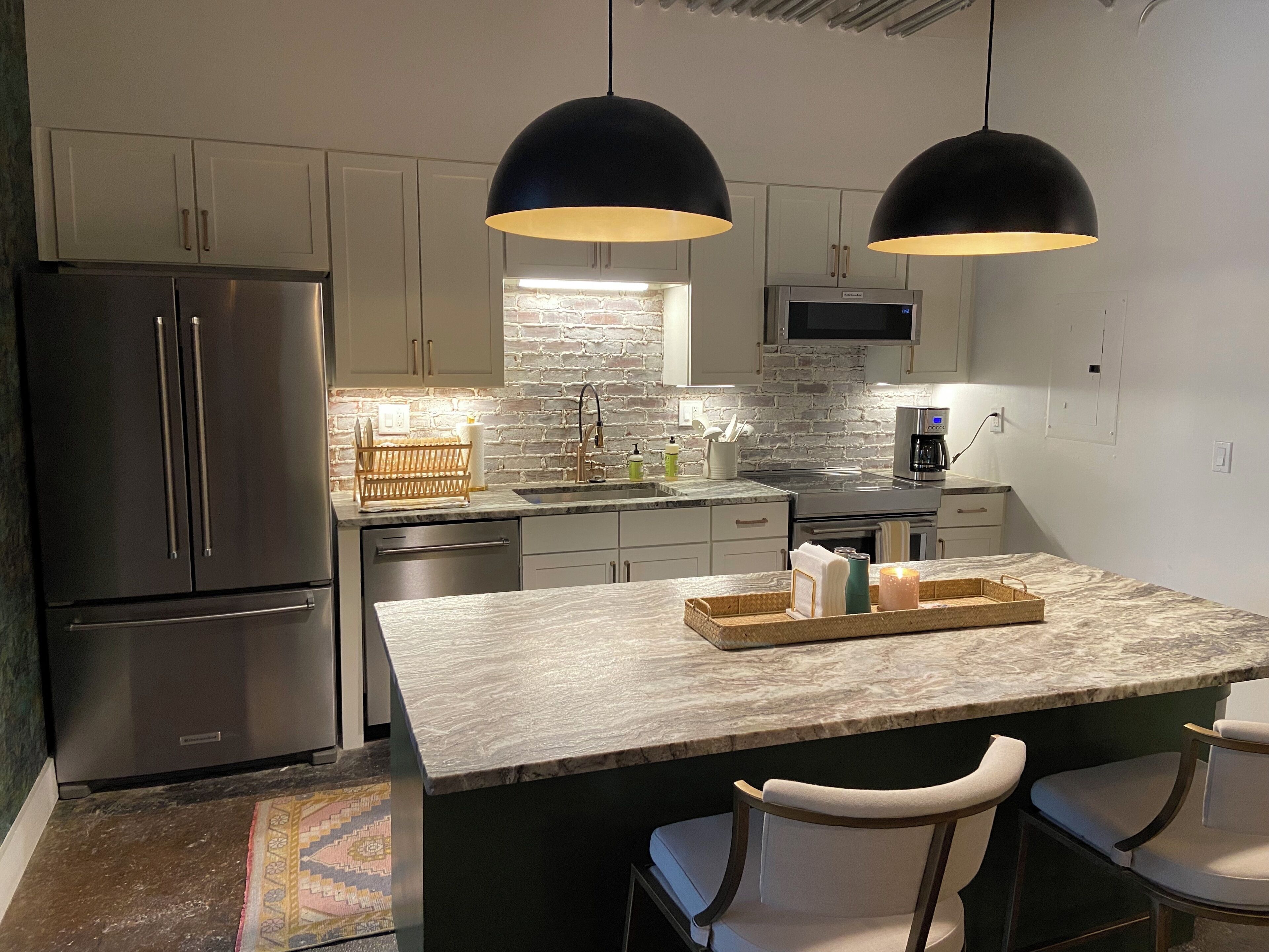 Microwave, oven, stovetop, dishwasher