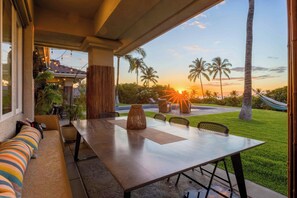 Outdoor dining - Moani Heights Three Bedroom + Den (Kamuela)