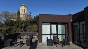 Family Suite, Lanai, Mountain View | Terrace/patio - Boutique Hotel Mimino (Tbilisi)