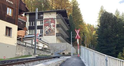 Terraced Studio "Alpine" with Zermatt Views and Facing the Gornergrat train
