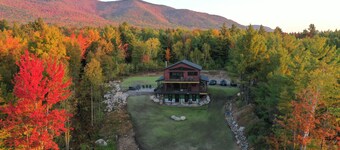 Luxury Adirondack Retreat Near Whiteface  Sleeps 14,  Hot Tub, Fire Pit, Views