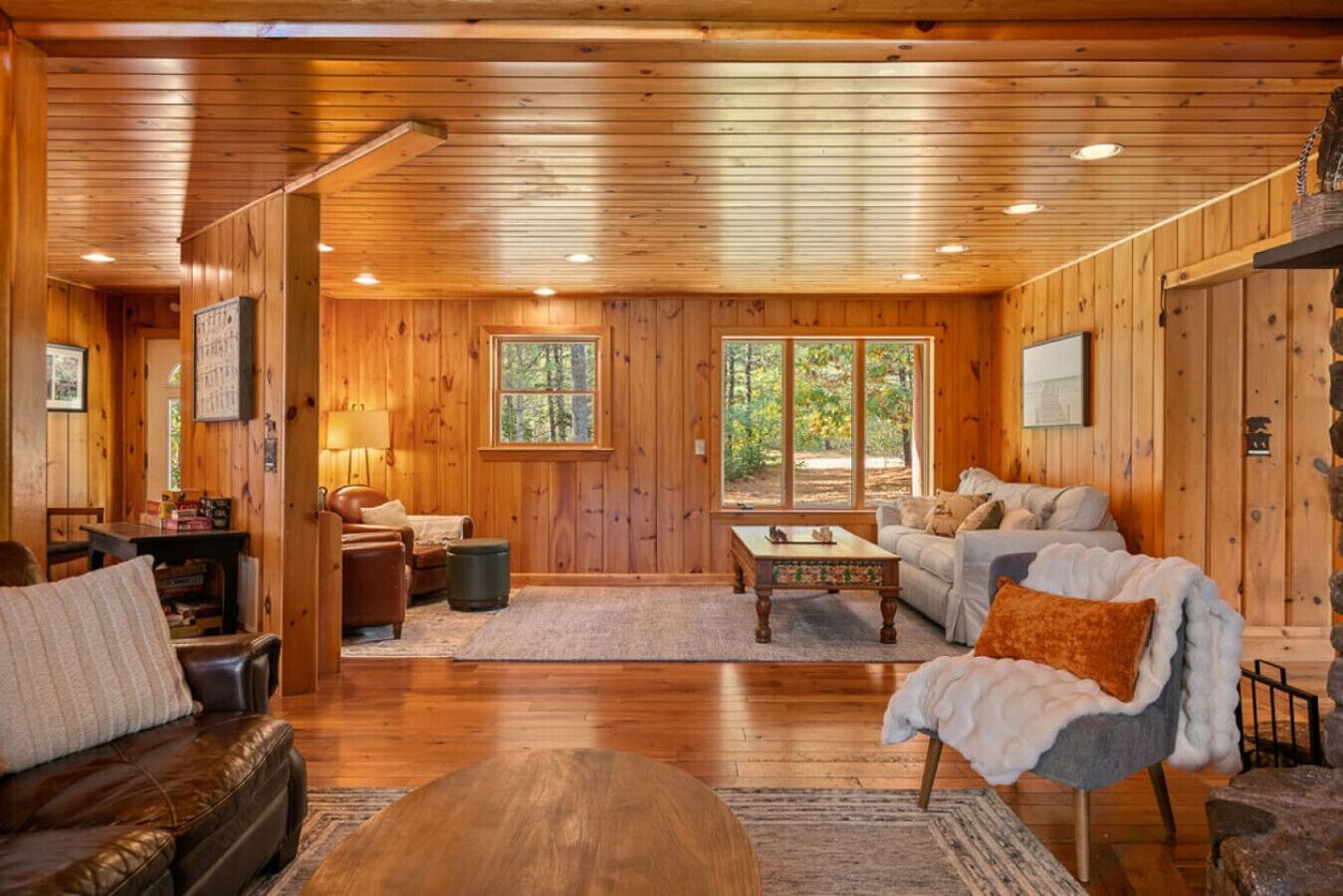 TV, fireplace, video games