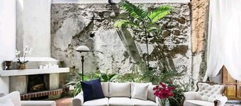 Look up at the stars as you lie on the sofa in this loft apartment