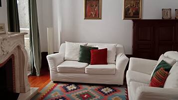 TV, fireplace, table tennis