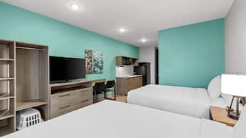 Suite, 2 queensize bedden, niet-roken | Een bureau, gratis wifi, beddengoed