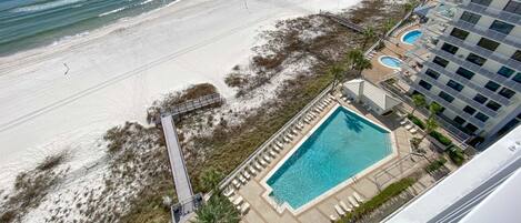 Leilighet – signature, 3 soverom, strandutsikt, ved strandkanten | Utsikt fra balkong