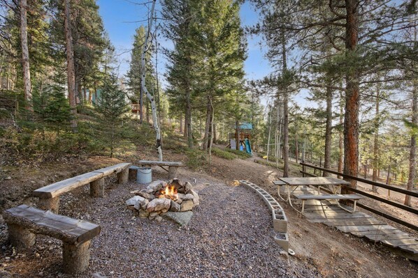 屋外ダイニングエリア