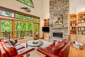 TV, fireplace, DVD player