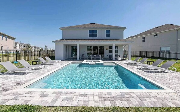 Pool - Luxury 8BR Villa w/ Pool, Game Room & Themes (Four Corners)