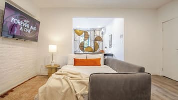 Deluxe-Apartment, 1 Queen-Bett | Wohnbereich