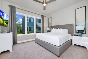 4 bedrooms, in-room safe, iron/ironing board, travel crib