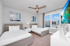 5 bedrooms, in-room safe, iron/ironing board, travel cot