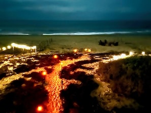 On the beach