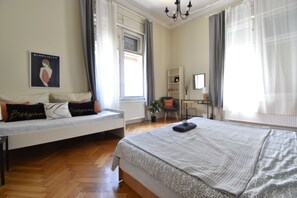2 bedrooms, bed sheets