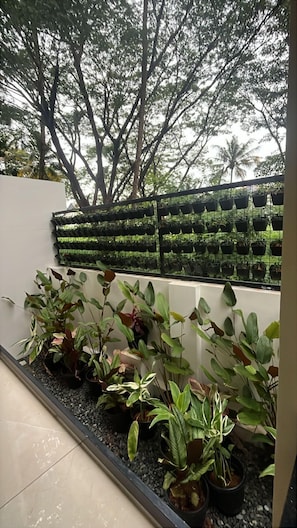 Deluxe Apartment, 1 Bedroom, Kitchen, Garden View | Terrace/patio