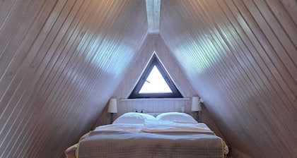 Cozy Mountain Attic with Stunning Views from a small Private Balcony