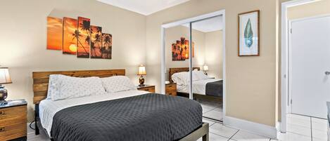 1 habitación, tabla de planchar con plancha, wifi y ropa de cama