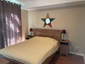 1 bedroom, bed sheets
