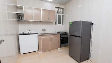 Family Apartment, Balcony, Hill View | Private kitchen