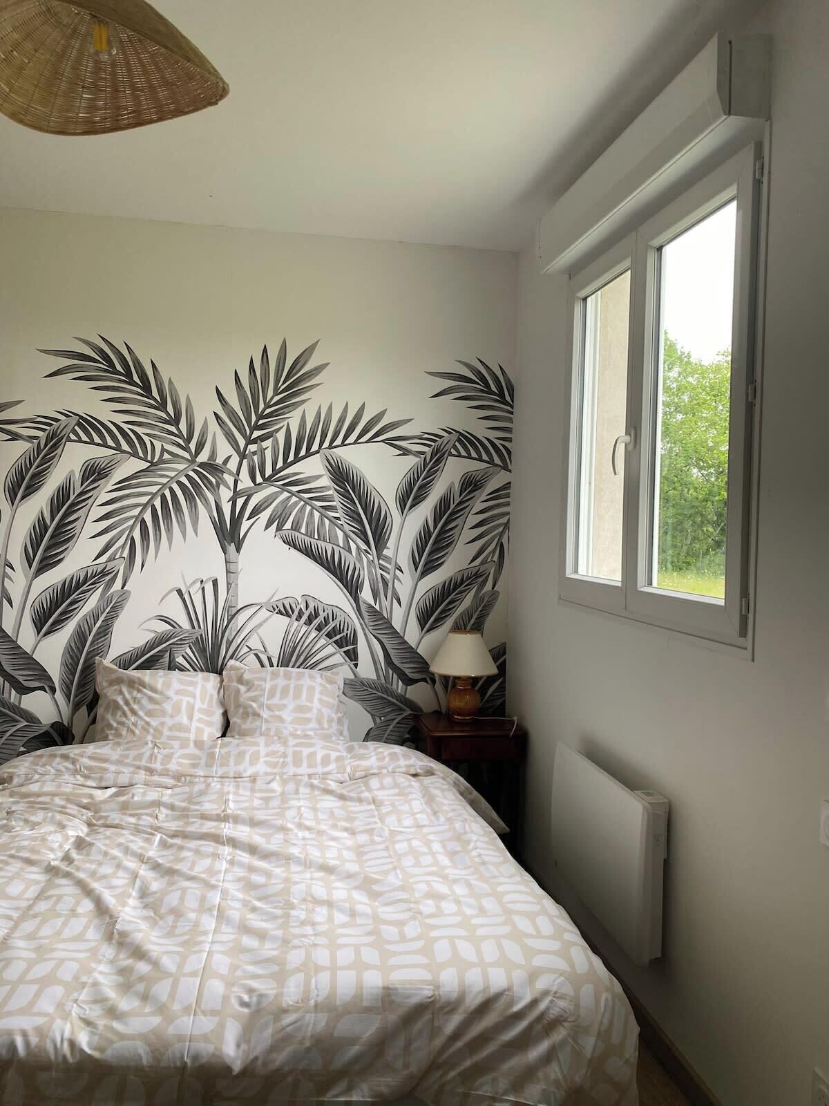 3 chambres, fer et planche à repasser, Wi-Fi, draps fournis