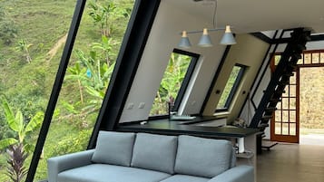 家庭木屋, 陽台, 山谷景觀 | 私人小型廚房