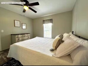 3 bedrooms, iron/ironing board, free WiFi, bed sheets