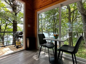 Dining - Unique 1-Bedroom Eco Log Cabin in Parry Sound #102 (Parry Sound)