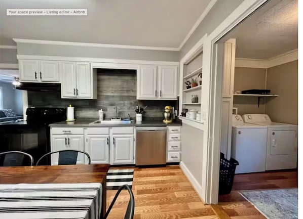 Microwave, oven, stovetop, dishwasher