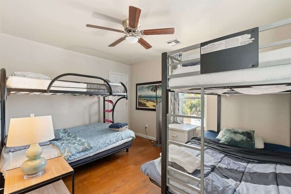 5 bedrooms, iron/ironing board, travel cot, WiFi