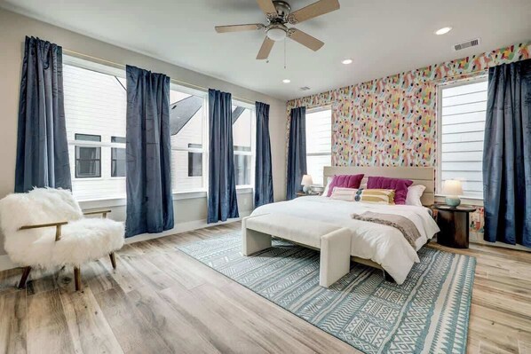 4 bedrooms, iron/ironing board, travel crib, WiFi