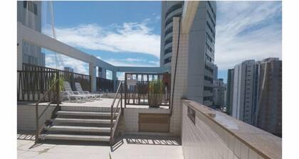 Flat with pool and panoramic view in Boa Viagem, close to the beach