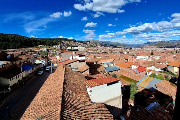 Blick von der Unterkunft