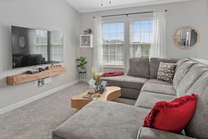 Smart TV, video games, DVD player, table football